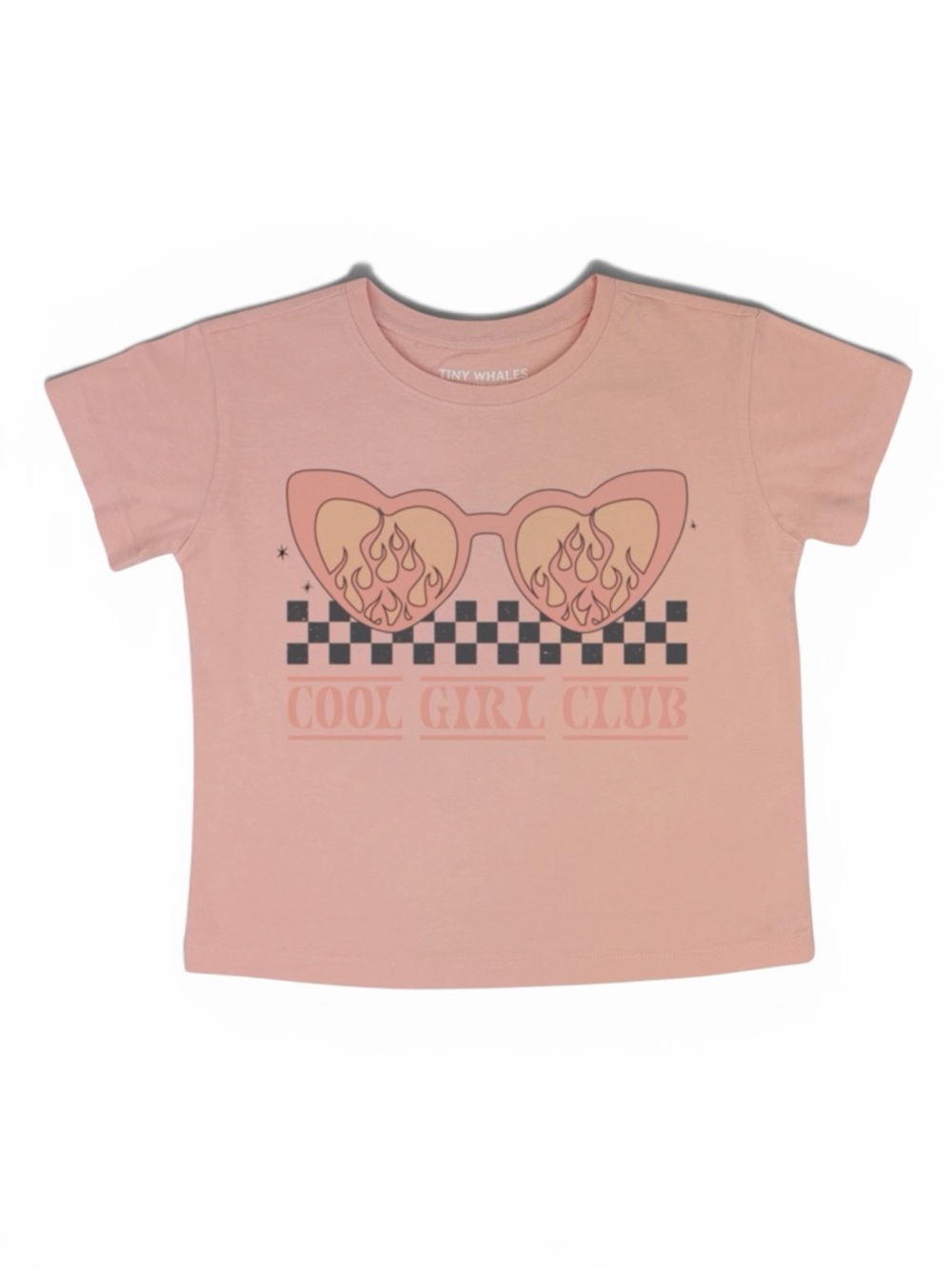 Tiny Whales Pink "Cool Girl Club" Graphic Tee